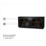 Vannes 4 Door Sideboard W/ Glass Shelves - Image 2