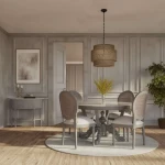 Tulip Rattan Back Dining Chair W/o Fluted Leg - Image 6