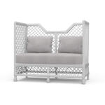 Rabana High Back Rattan Loveseat