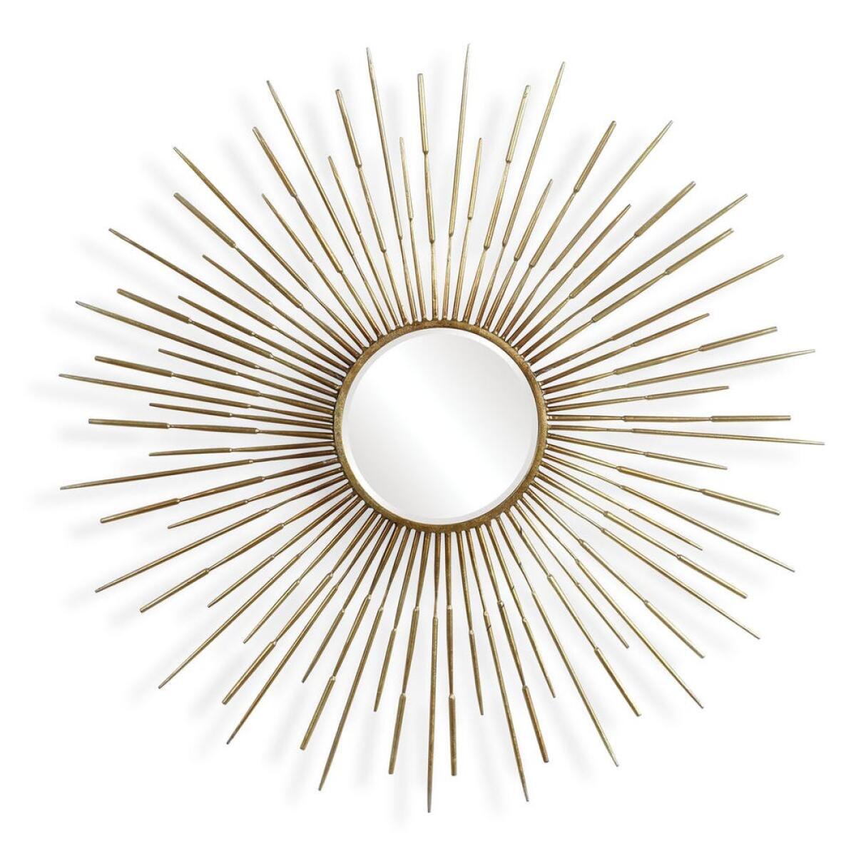 1f14b0f2f03feee9b345fe91fd21ec5b Golden Rays Round Mirror - Image 1