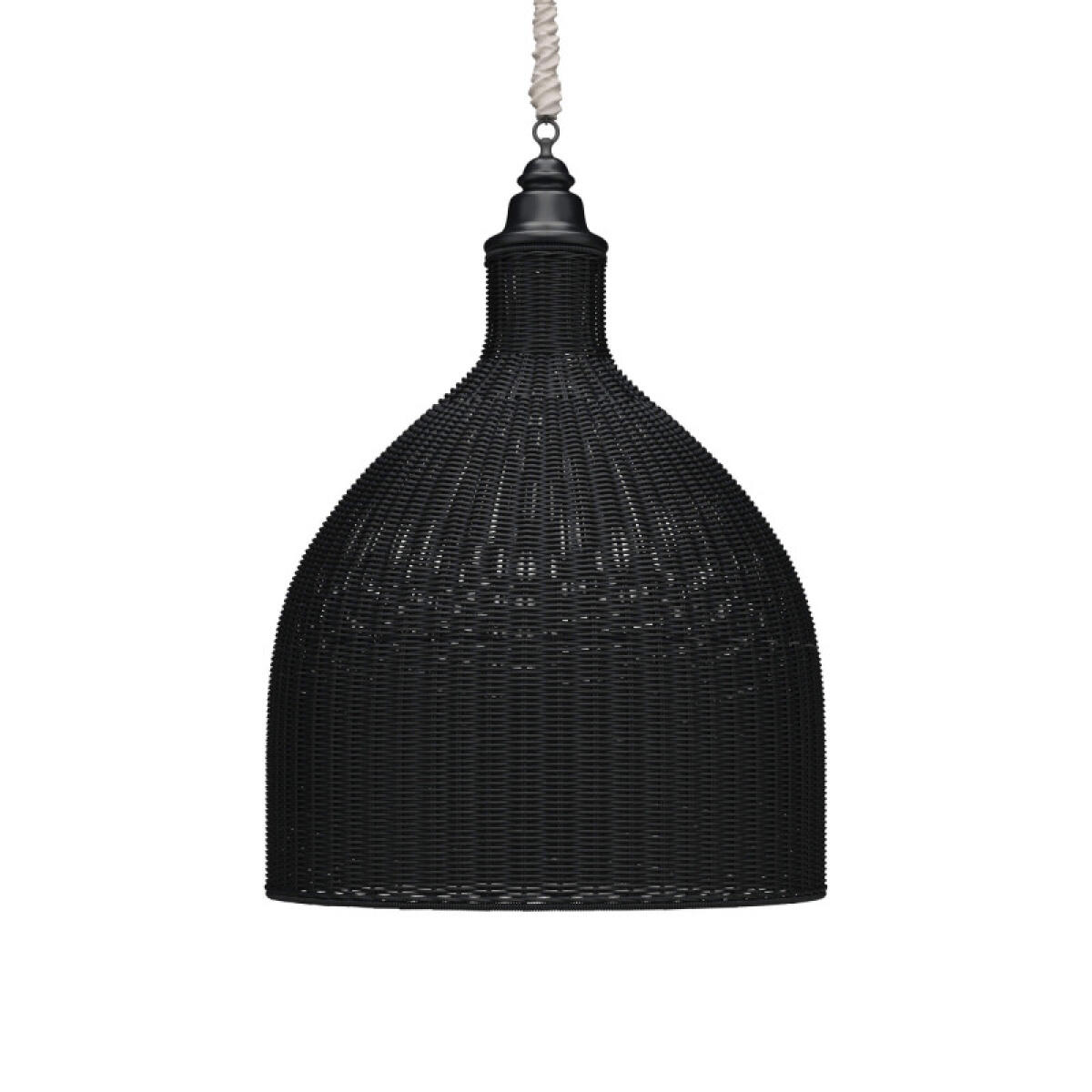 Hampton Rattan Pendant Extra Large Lighting Black 2 Hampton Rattan Pendant Extra Large Lighting Black 2