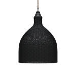 Hampton Rattan Pendant Extra Large Lighting Black 7