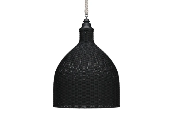 Hampton Rattan Pendant Extra Large Lighting Black