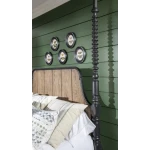 Complete Bobbin Post Canopy Bed 6/6 King - Image 8