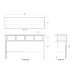 Kensington Hall Table Narrow Console Tables Blue 11