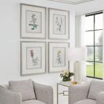 Heirloom Blooms Study Framed Prints, S/4 Art Art 12