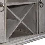 Ocean Isle Buffet Dining Storage Antique White w/ Weathered Pine 27