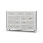 Lexington 9 Drawer Dresser W/ Rattan