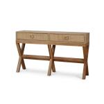 Renoir Console W/ Raffia