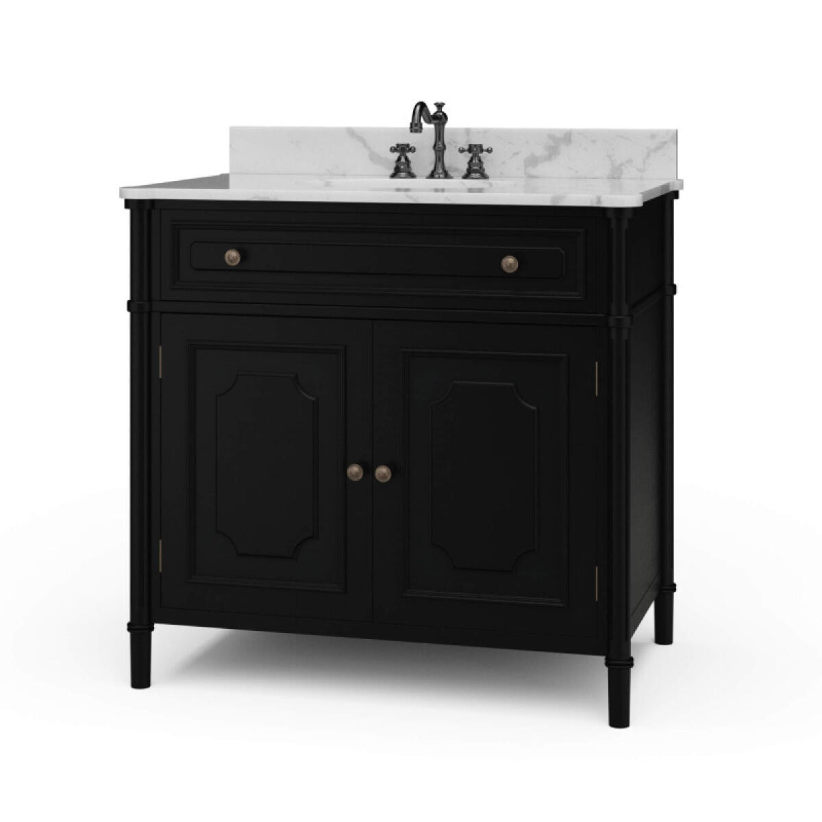 2096e621698fee44fc22013d4237c8f8 Nantes Single Vanity W/ Sink & Marble Top - Image 1