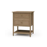 Cholet 2 Drawer Bedside Table W/ Shelf