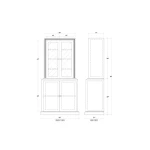 Bahama Display Cabinet Entertainment Stands Black 21