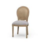 Tulip Rattan Back Dining Chair W/o Fluted Leg Chairs & Benches Bramble 10