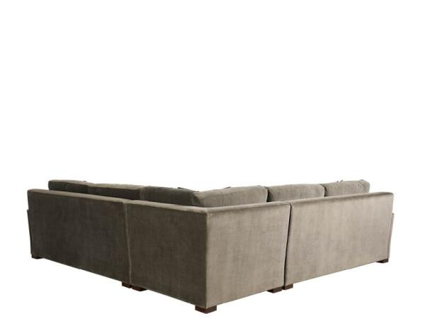 Fletcher 3 pc Sectional Sectionals Brown 9