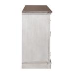 Ocean Isle 72 Inch Entertainment TV Stand Entertainment Stands Antique White w/ Weathered Pine 16