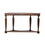 Allington Demilune Sofa Table Sofa Tables Brown 17