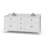 Cholet Double Vanity W/ Sink & Marble Top
