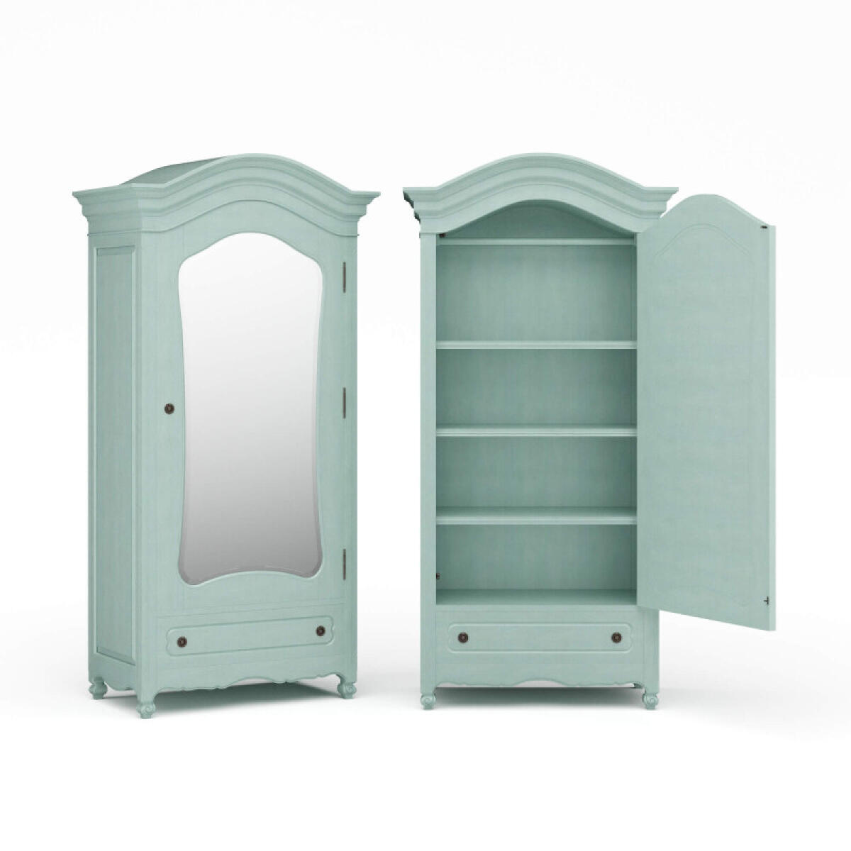 Provence Mirror Wardrobe Chests Blue 2 Provence Mirror Wardrobe Chests Blue 2