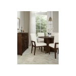 Crafted Cherry Dining By Ben & Erin Napier Uph Side Chair White Fabric - 150-030A - Image 6