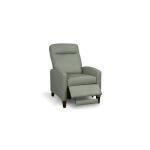 Emmett Leather Track Arm Lay Flat Manual Recliner - Image 3