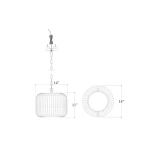 Oceana Rattan Pendant Small Lighting Bramble 12