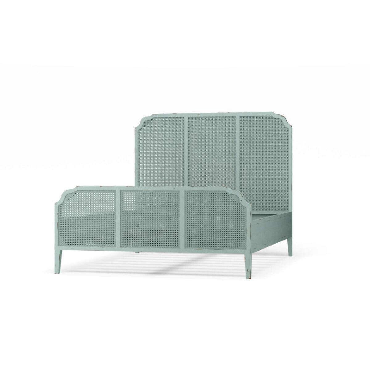 21d63abf4c031c037309fa3f8e10c686 Marisol Bed W/ Rattan - Image 1