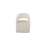 Aries Upholstered Dining Chair with Casters - Image 4