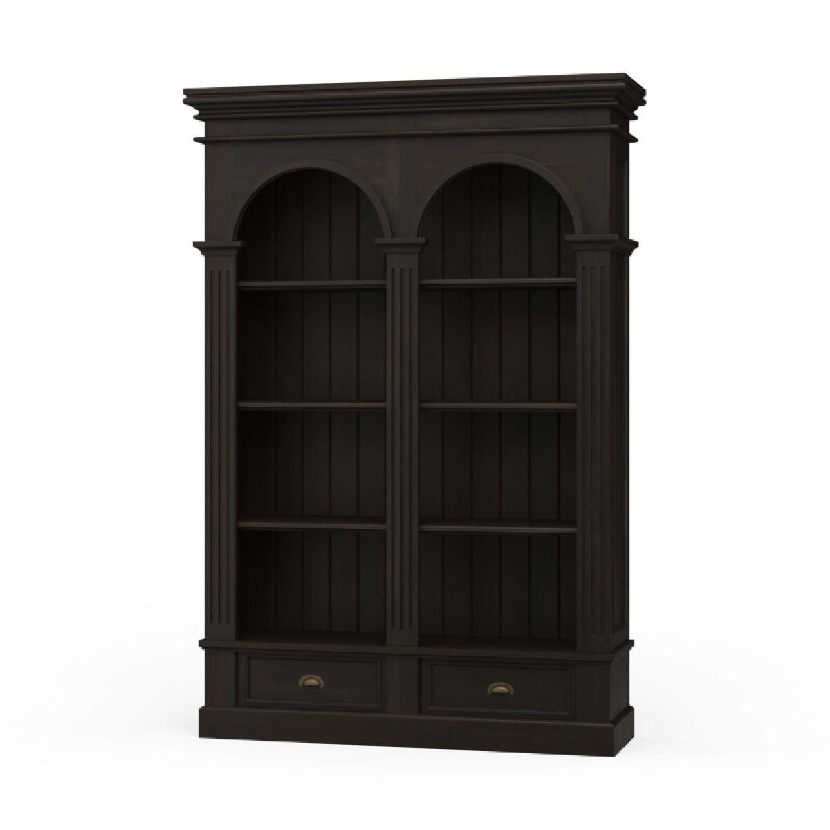 Roosevelt Double Arch Bookcase Bookcases Black 2 Roosevelt Double Arch Bookcase Bookcases Black 2