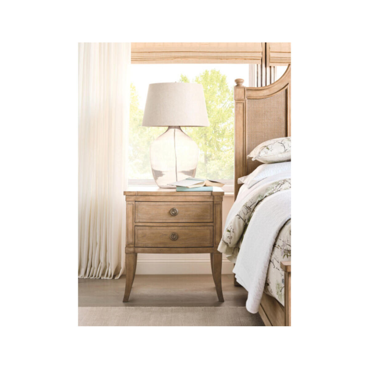 222b6f09e98d78236f581564bae364c5 Chastain Two Drawer Nightstand - Image 1