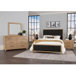 Crafted Cherry Bedroom by Ben & Erin Napier Upholstered Bed-Black Fab Beds Beds 12