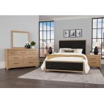 Crafted Cherry Bedroom By Ben & Erin Napier Full Upholstered Bed-black Fab - 154-552-255-922 - Image 3