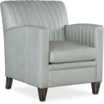 Creswell Leather Wood Arm Swivel Chair Chairs Bassett Furniture 12