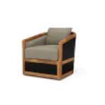 Aden Swivel Chair W/ Leather - Image 5