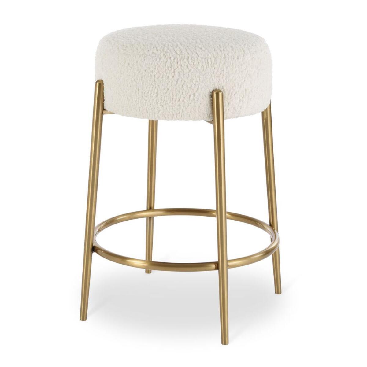 Arles Counter Stool, Brass Barstools Barstools 2 Arles Counter Stool, Brass Barstools Barstools 2