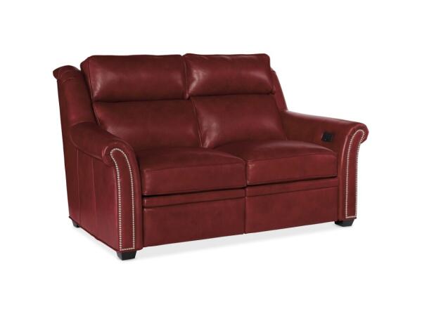 Robinson Reclining Loveseat with Power Headrest – Two Piece Back 206-70-2 Loveseats Bradington-Young 2