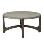 Cascade Round Cocktail Table Cocktail & Coffee Tables Brown 11
