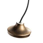 Rosalie Distressed Antique Brass and Glass Pendant - Image 4