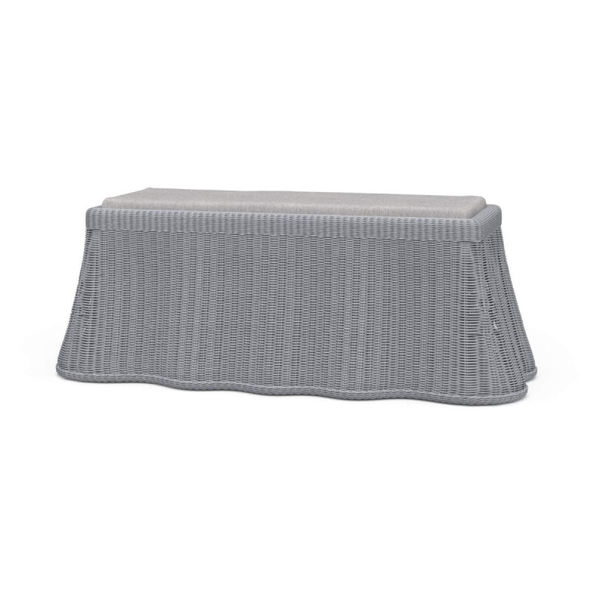 22ca63c9b1d7f86e49030a7c2fdb3630 Newport Rattan Rectangular Ottoman W/ Cushion - Image 1