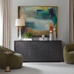 Stevenson 4 Door Cabinet Dining Storage Black 14