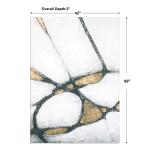 Abstract In Gold And Black Hand Painted Canvas - Image 4
