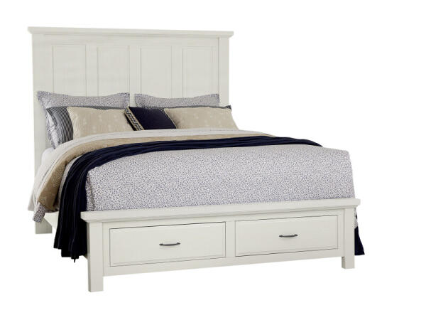 Maple Road Two-tone Queen Mansion Storage Bed Beds Beds