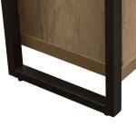 Sun Valley 64 Inch TV Console w/ Faux Metal Entertainment Stands Brown 21