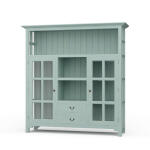 Aries Kitchen Cupboard 2 Drawer Dining Storage Blue 14