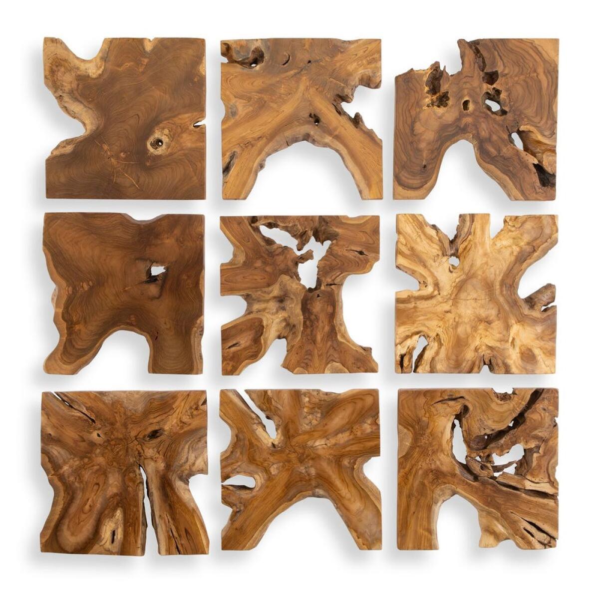 235ce2bcbddcd0f9d6f3a158360926f4 Talia Indoor-outdoor Wood Wall Decor, S/9 - Image 1