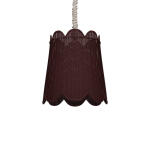 Scalloped Rattan Pendant