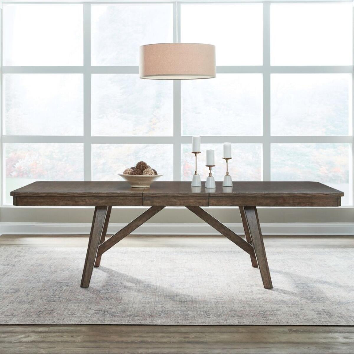 236a067d648ce6c45e39aaf3b3d23837 Carolina Park Trestle Table Set - Image 1