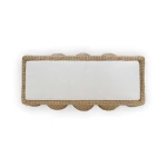 Newport Rattan Rectangular Ottoman W/ Cushion Ottomans & Poufs Blue 17