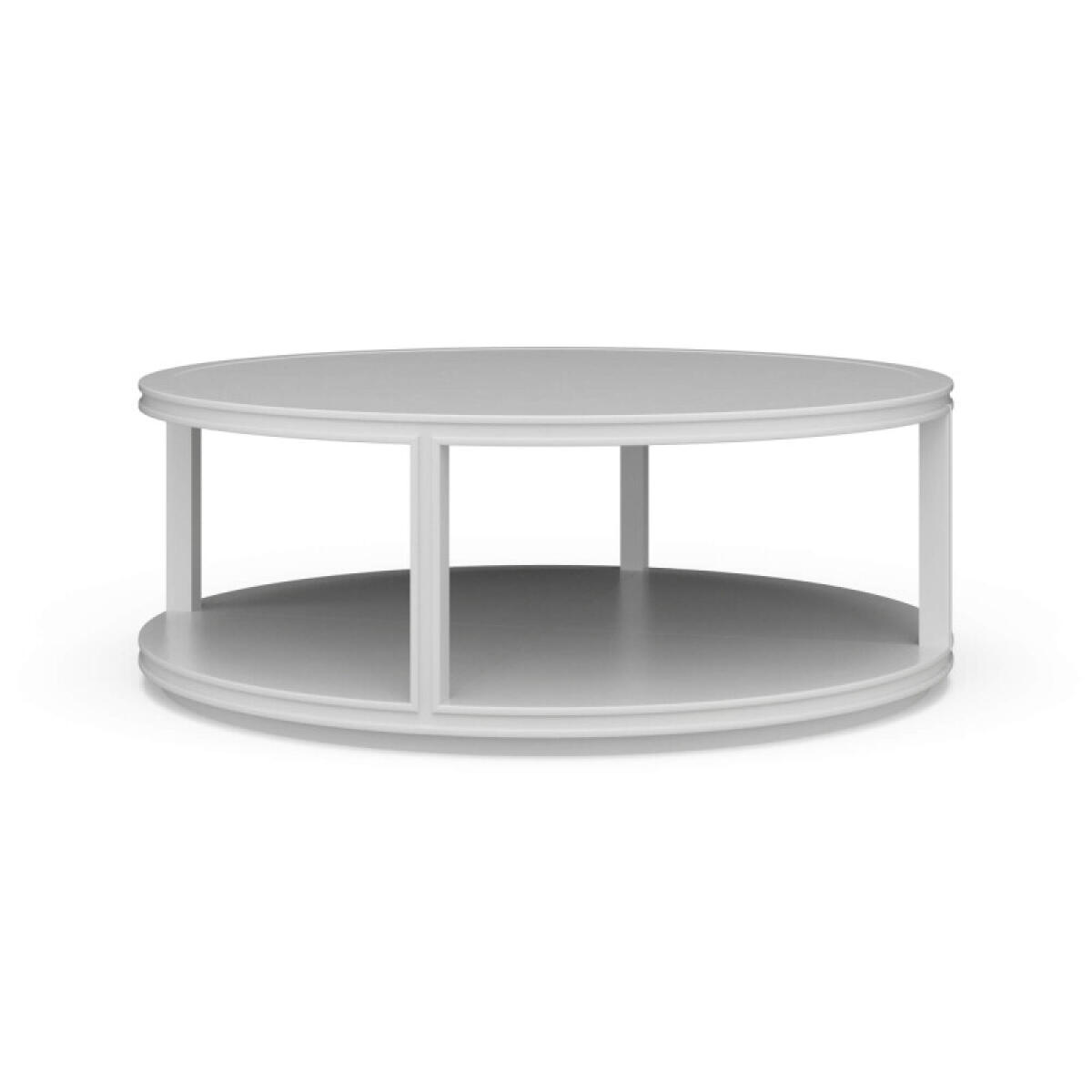 2372bcfc00f3b6eef496ff7409821b85 Cohan Round Coffee Table W/ Wood Shelf - Image 1