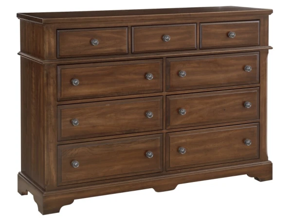 Heritage Bureau – 9 Drwr Dressers Amish Cherry