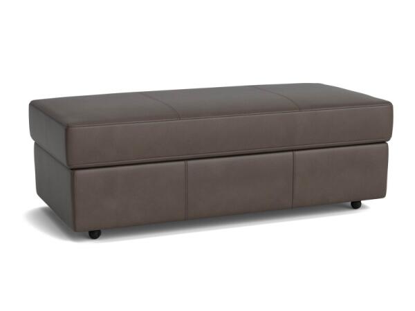 Ellery Leather Storage Ottoman Ottomans & Poufs Bassett Furniture